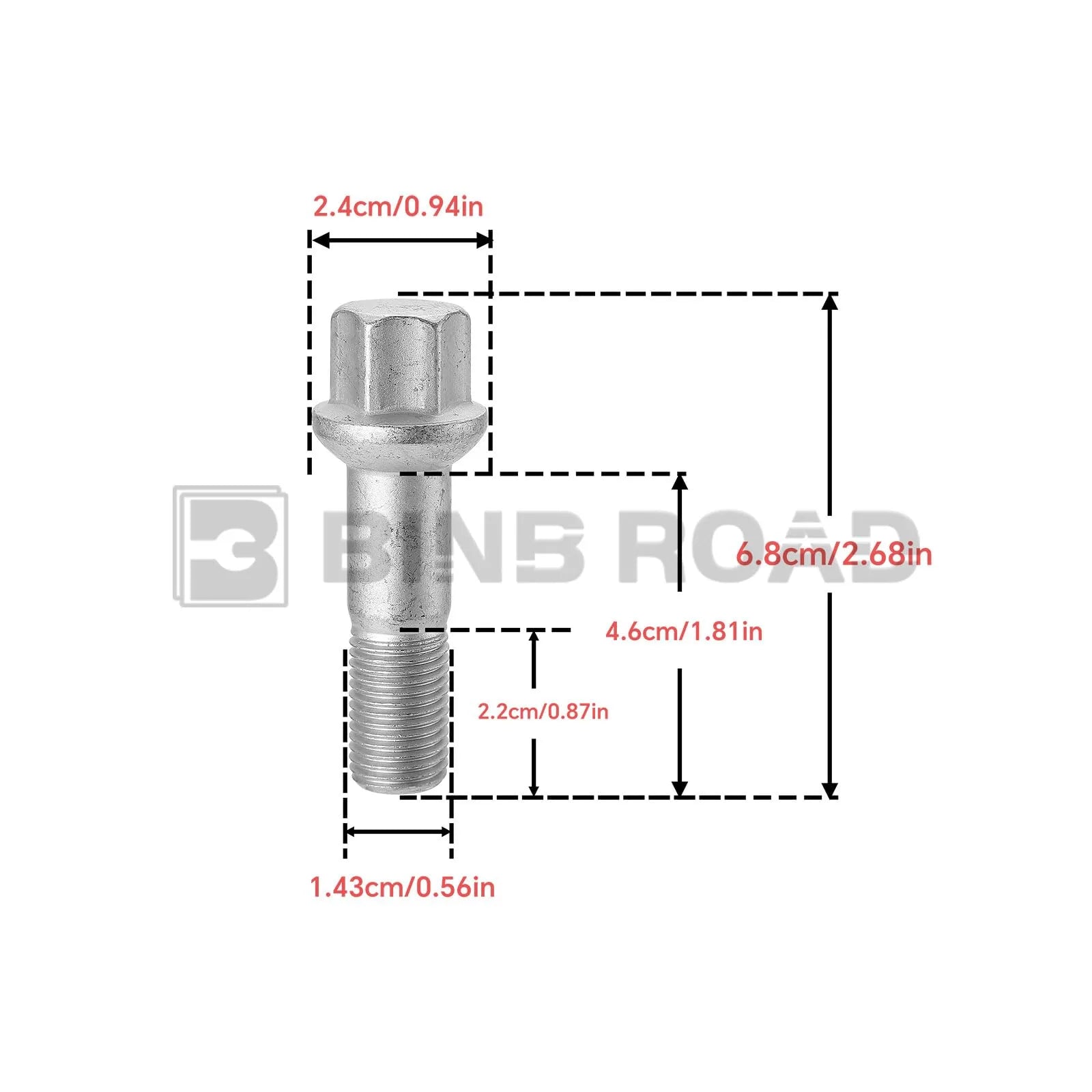 0009905307 20Pcs Wheel Lug Bolt Stud Assembly