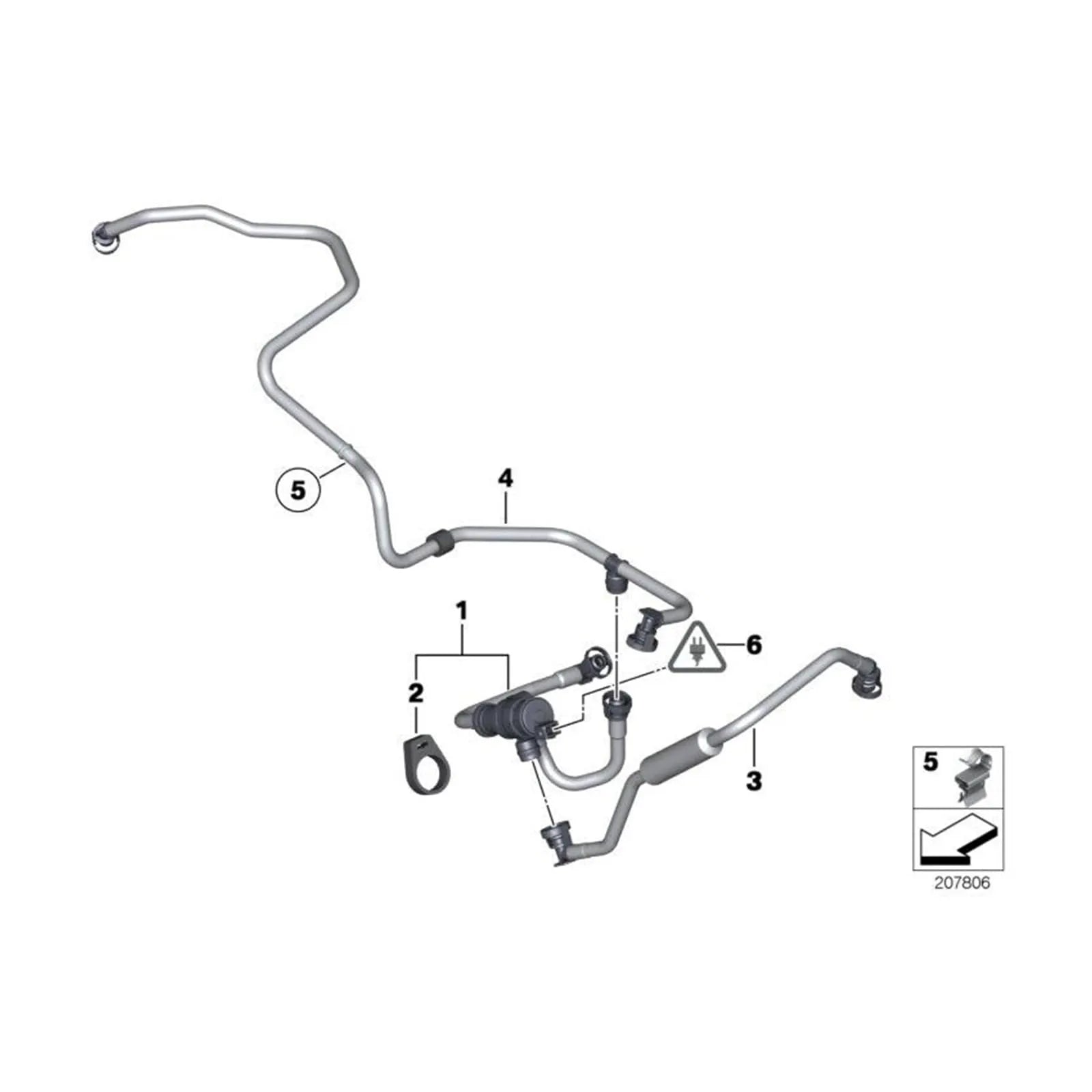 13907636157 Fuel Tank Ventilation Valve With Pipe
