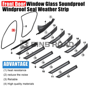 US 51727278503 51727182270 Windproof Seal Weather Strip