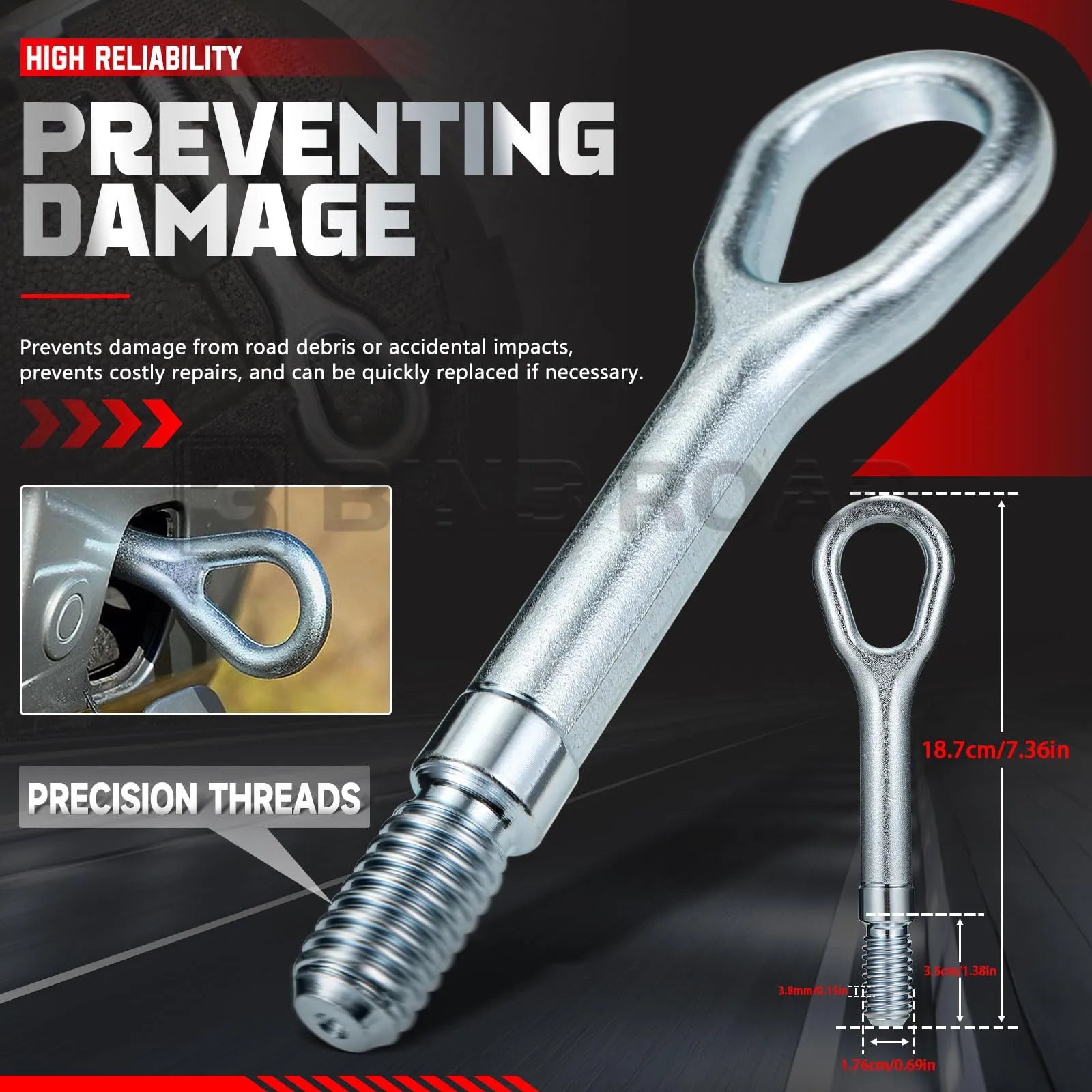 2206280135 Tow Hook Tow Eye