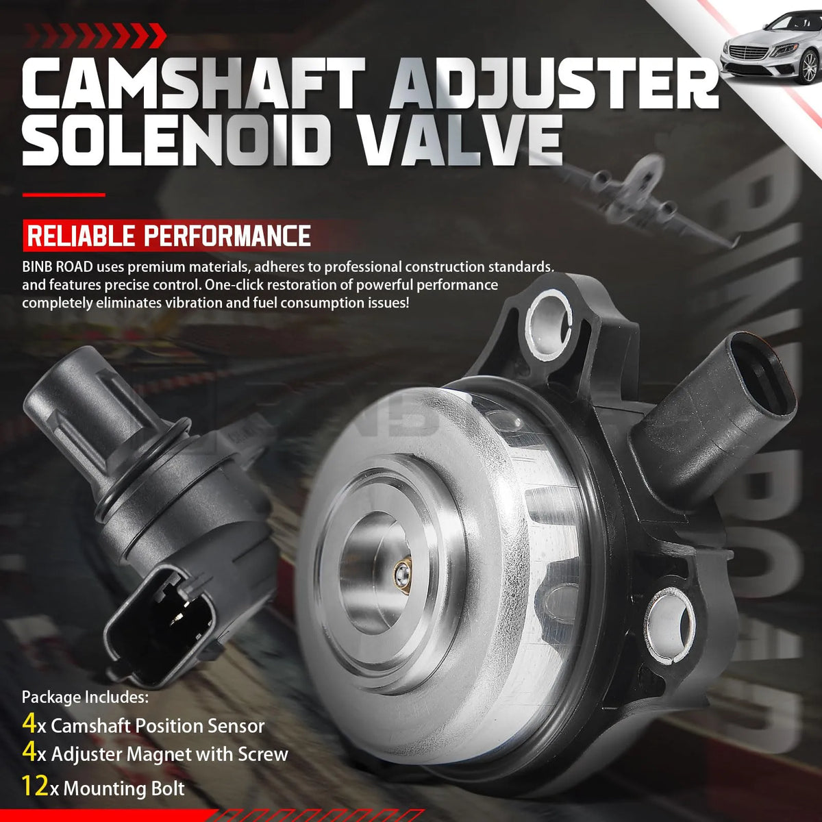 2720510077 + 0009050443 Camshaft Adjuster Magnet Kit