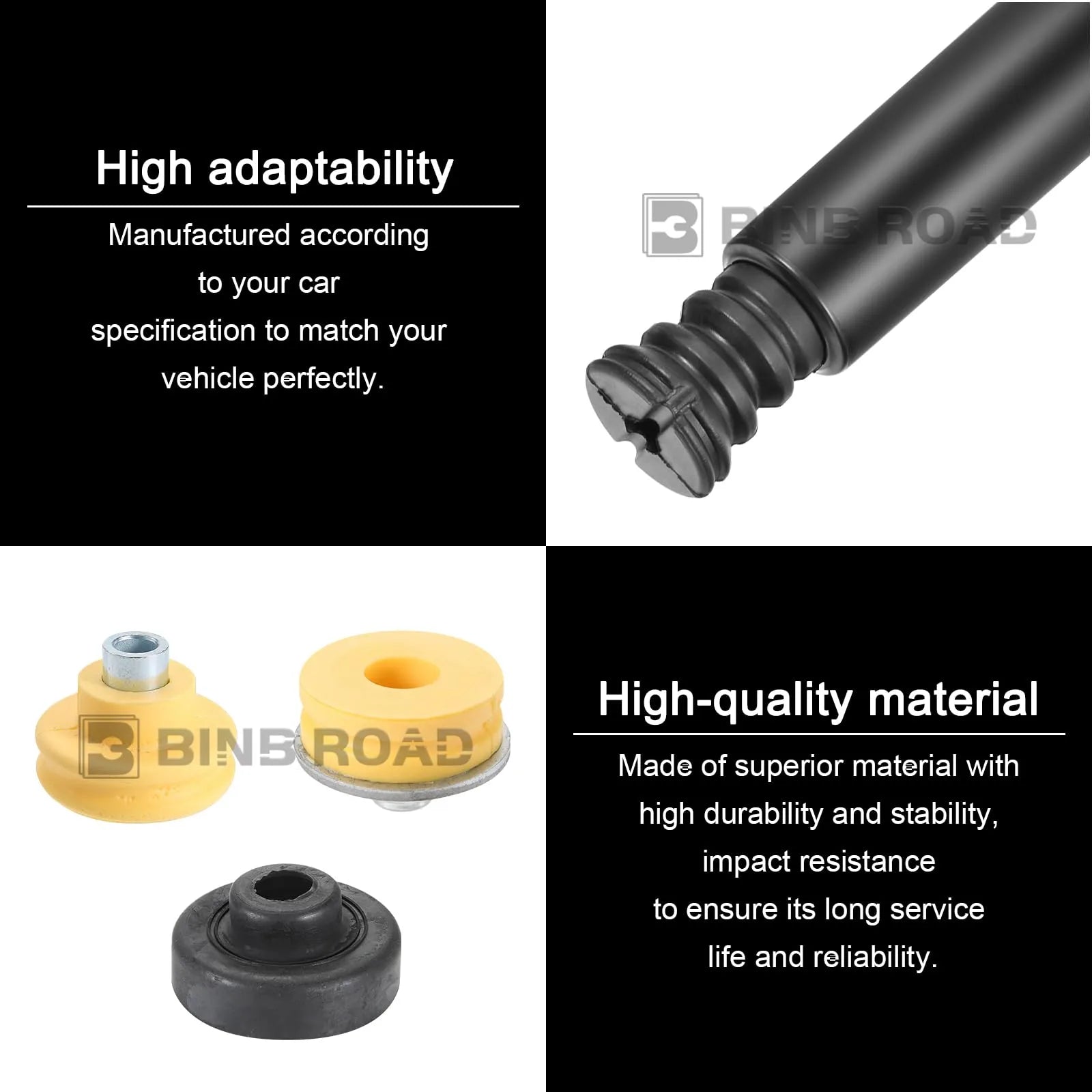 33506767010 +33526768544 +33536767334 +33506771738 +33506771737 Rear Suspension Shock Strut Mount Bump Stop Kit