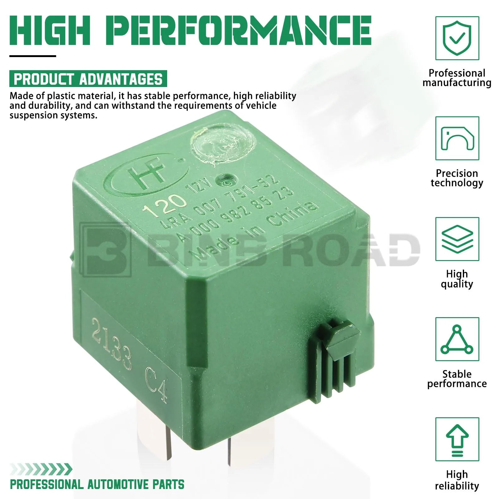 0025422319 Suspension Air Compressor Relay 5-Prong