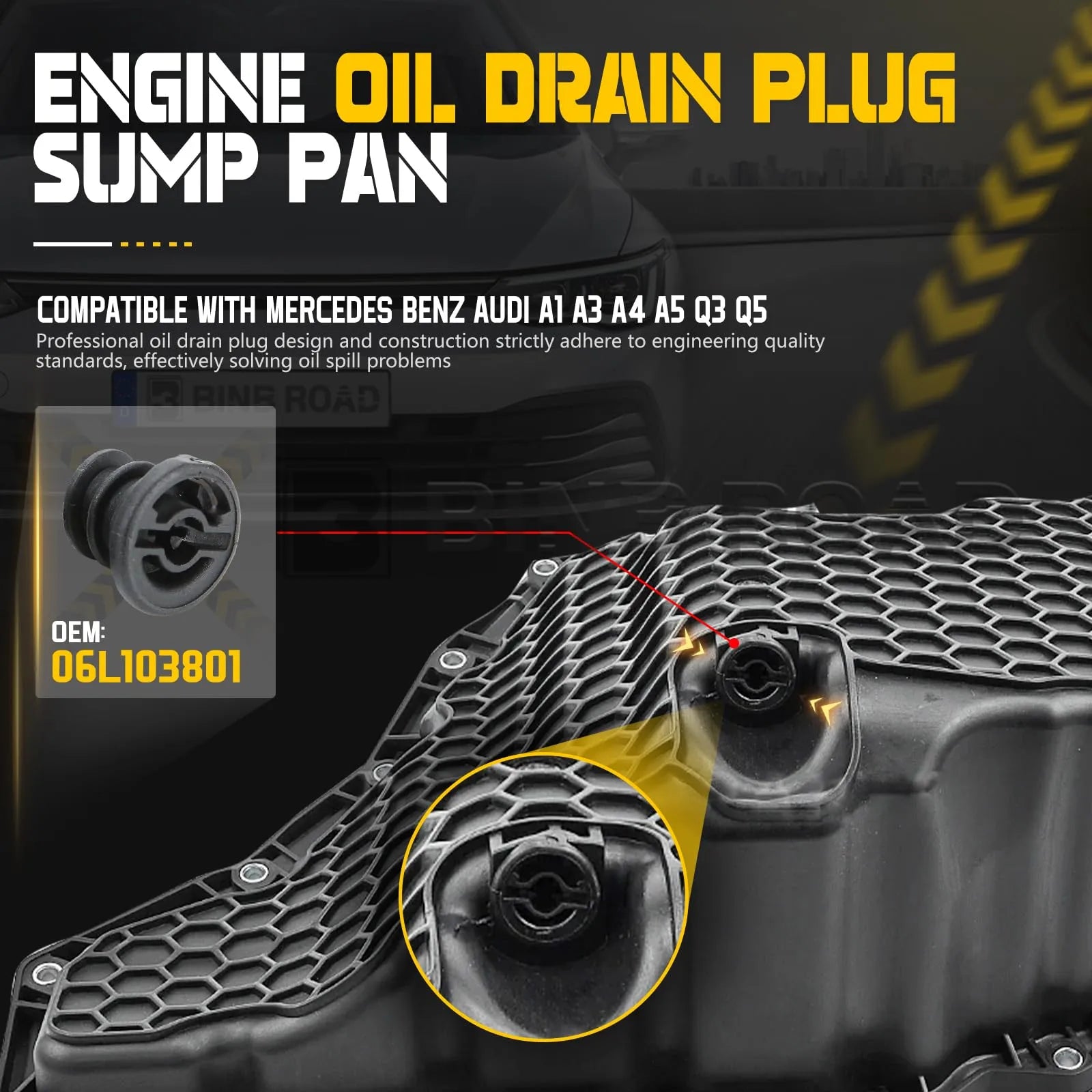 06L103801 Car Engine Oil Drain Plug
