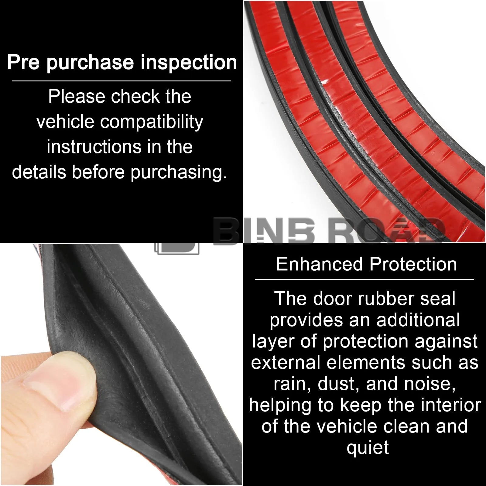 51767220381 Car Rubber Weather Seal