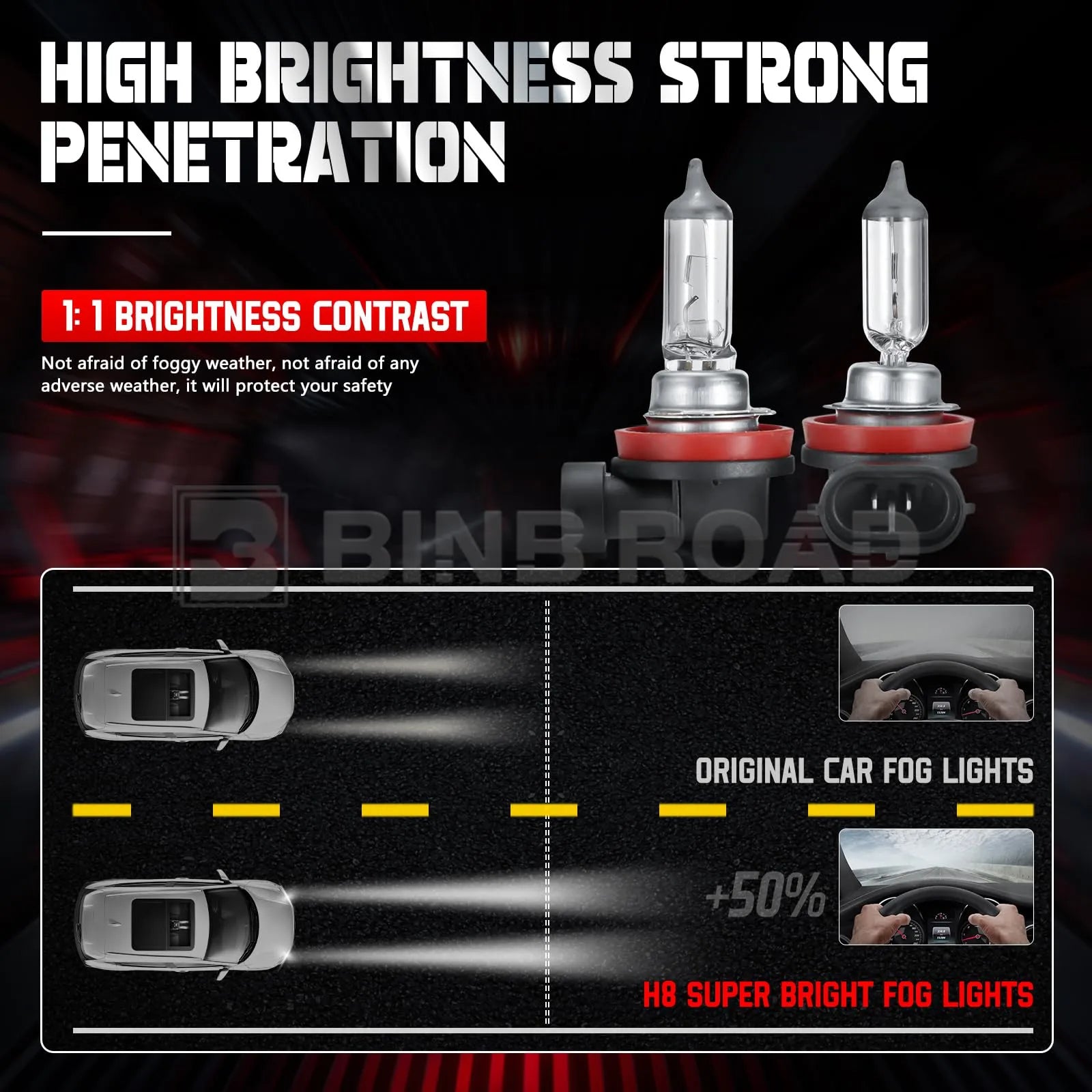 2Pcs H8 Halogen Bulbs 12V 35W