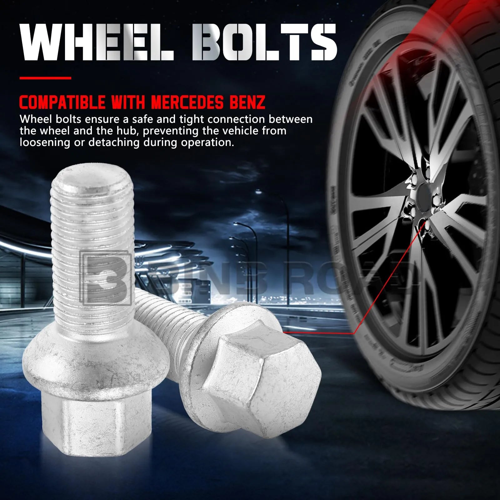 US M14 x 1.5 Wheel Lug Bolts Nuts 0009904907