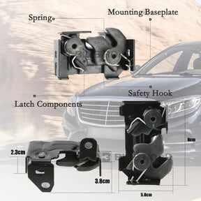 US 2048800260 Front Left/Right Hood Safety Catch Latch Lock