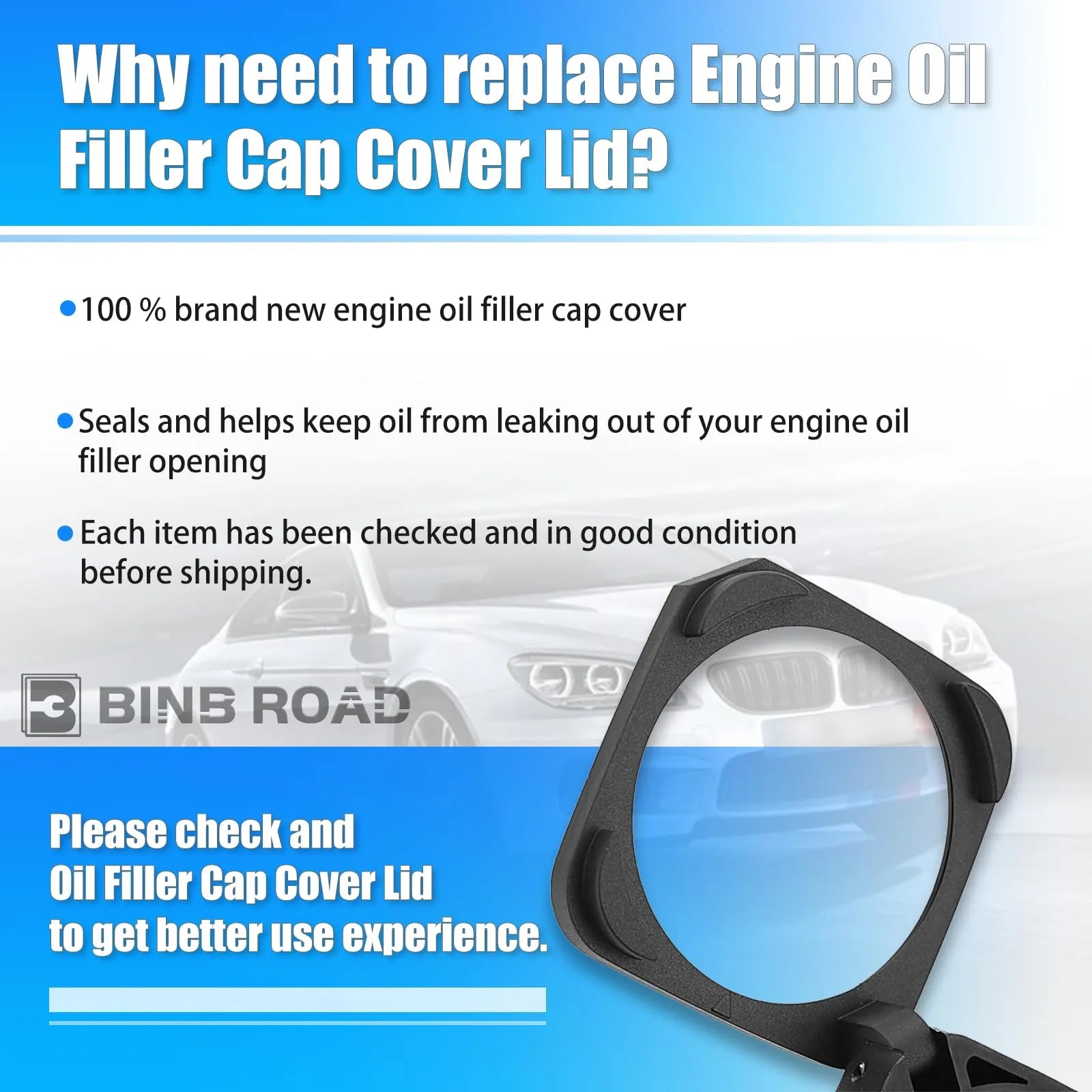 11127500568 Engine Oil Filler Cap Cover Lid