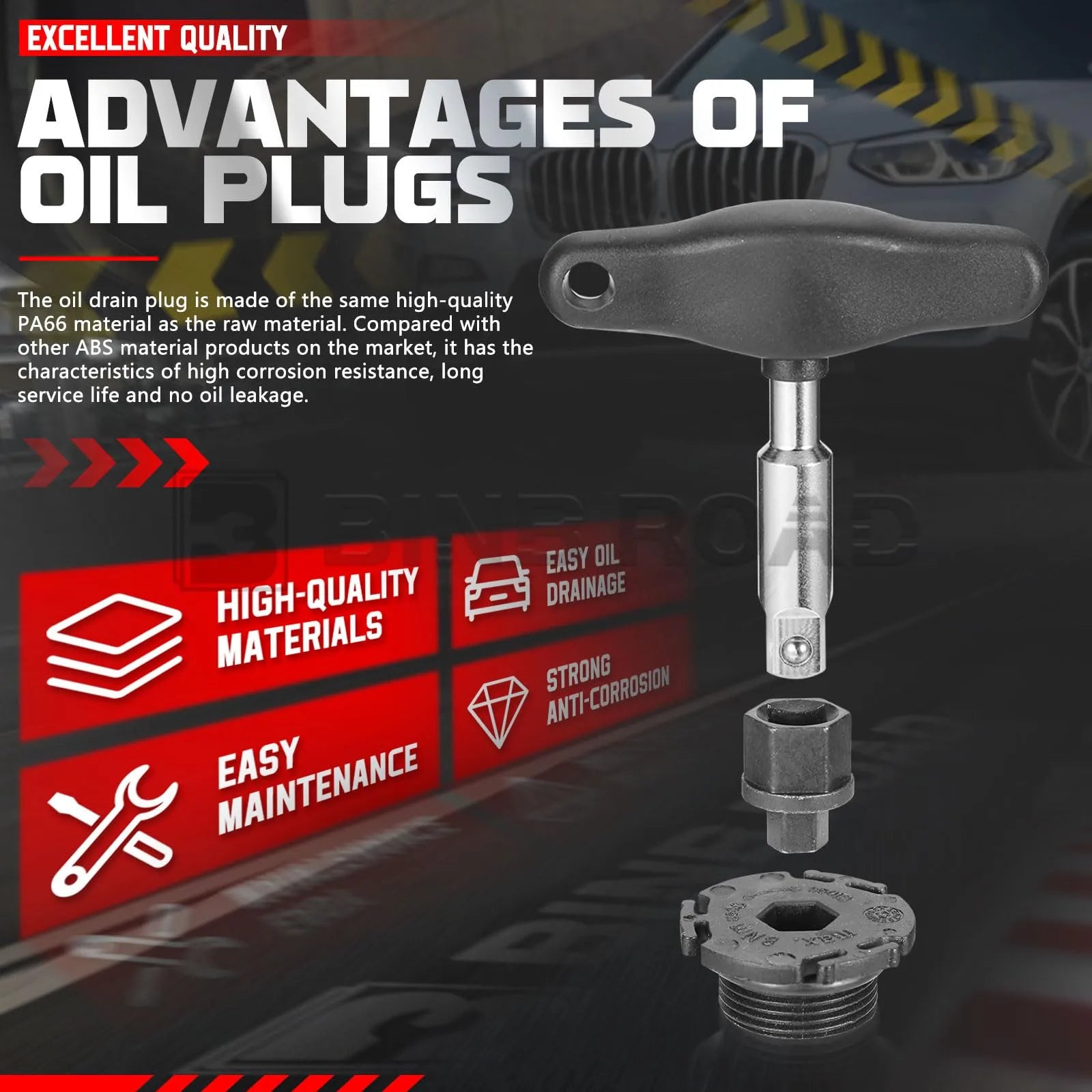 11137605018 1 Set Engine Oil Pan Drain Plug with Install Tool