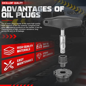 11137605018 1 Set Engine Oil Pan Drain Plug with Install Tool