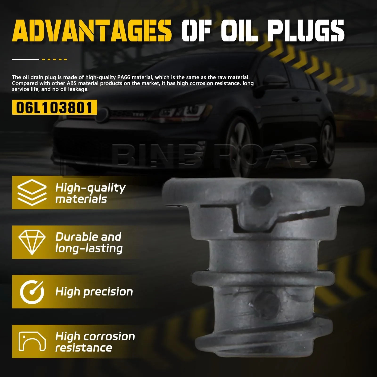 US 06L103801 Car Engine Oil Drain Plug