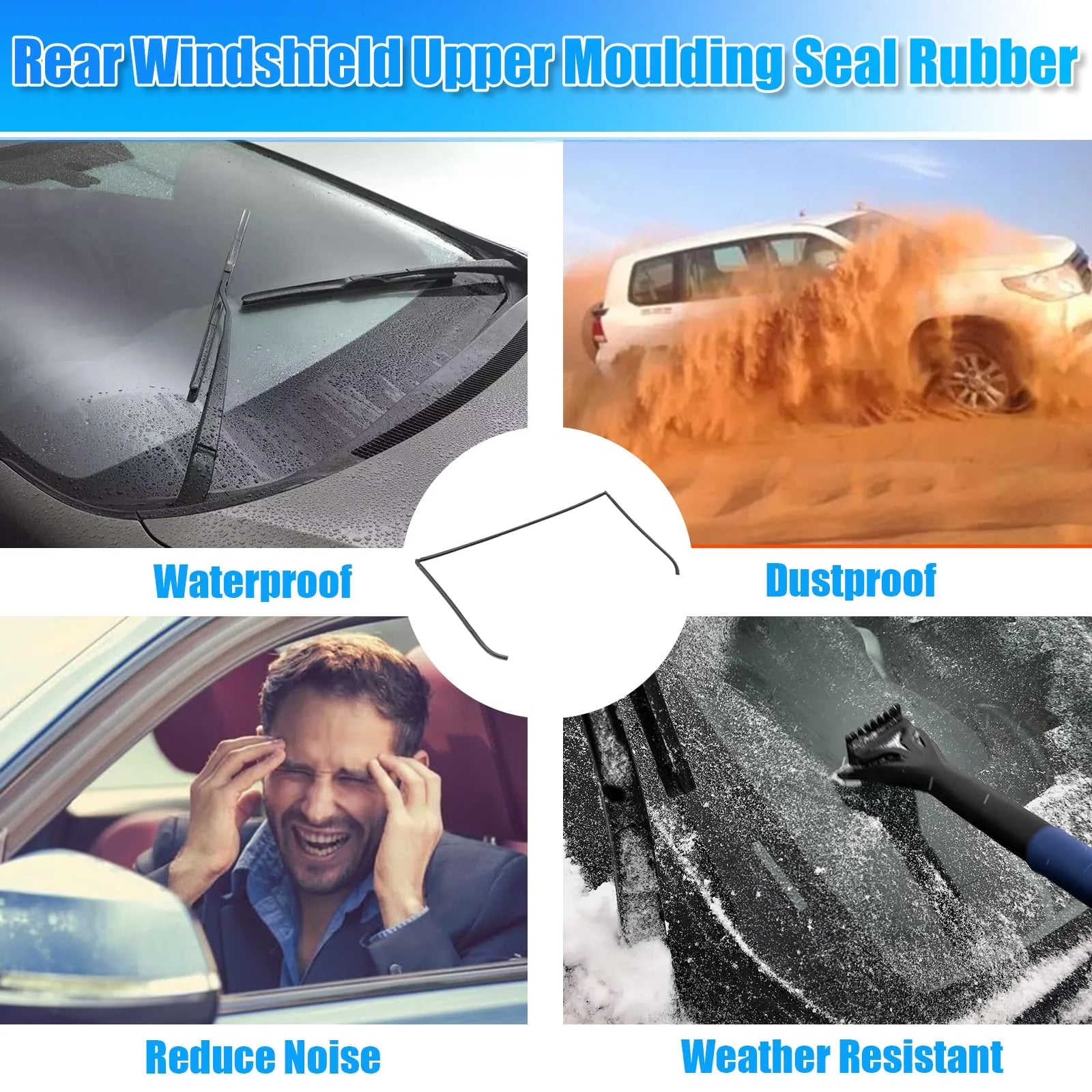51317150646 Front Upper Windshield Moulding Seal