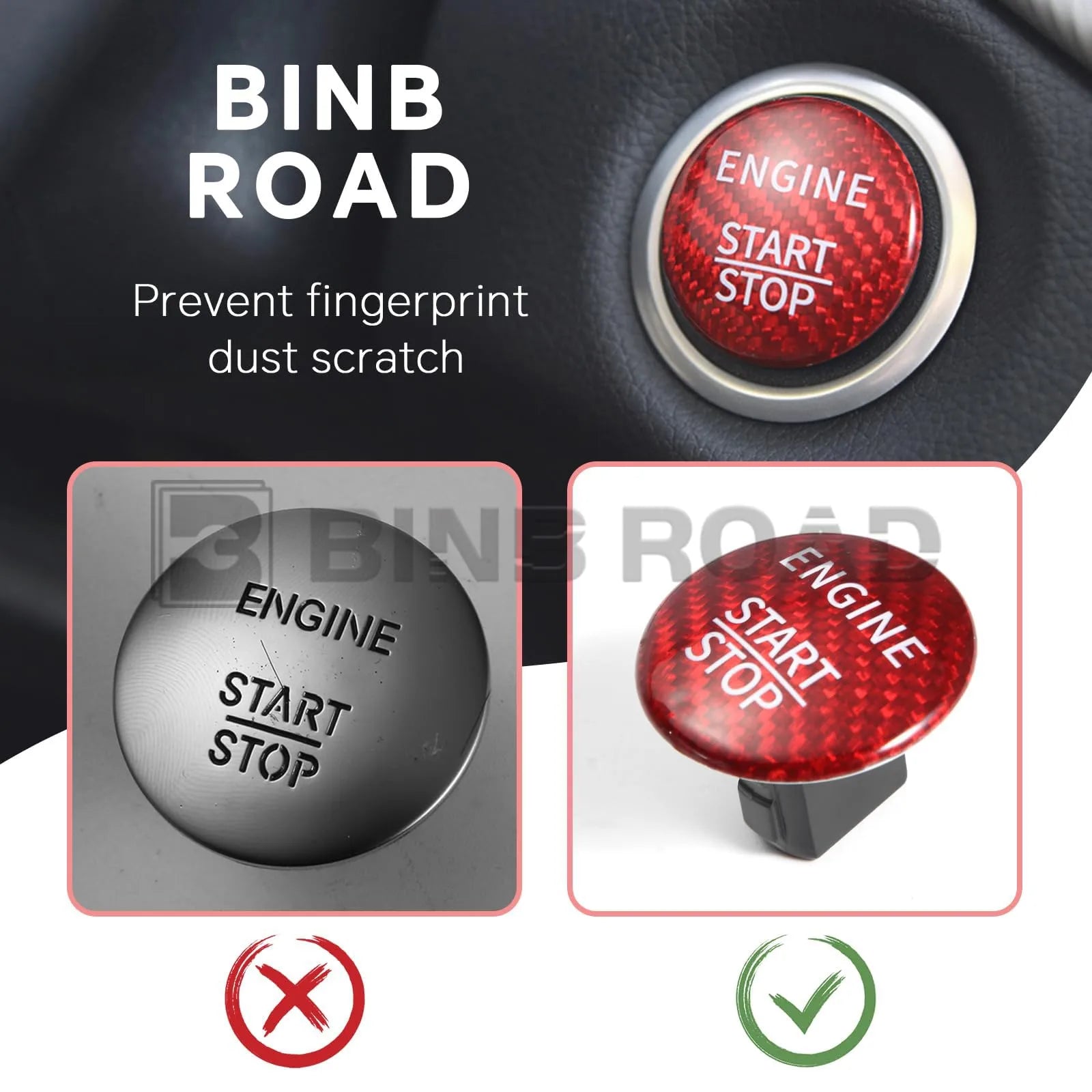 Motor-Start-Stopp-Knopf, kompatibel mit Mercedes Benz