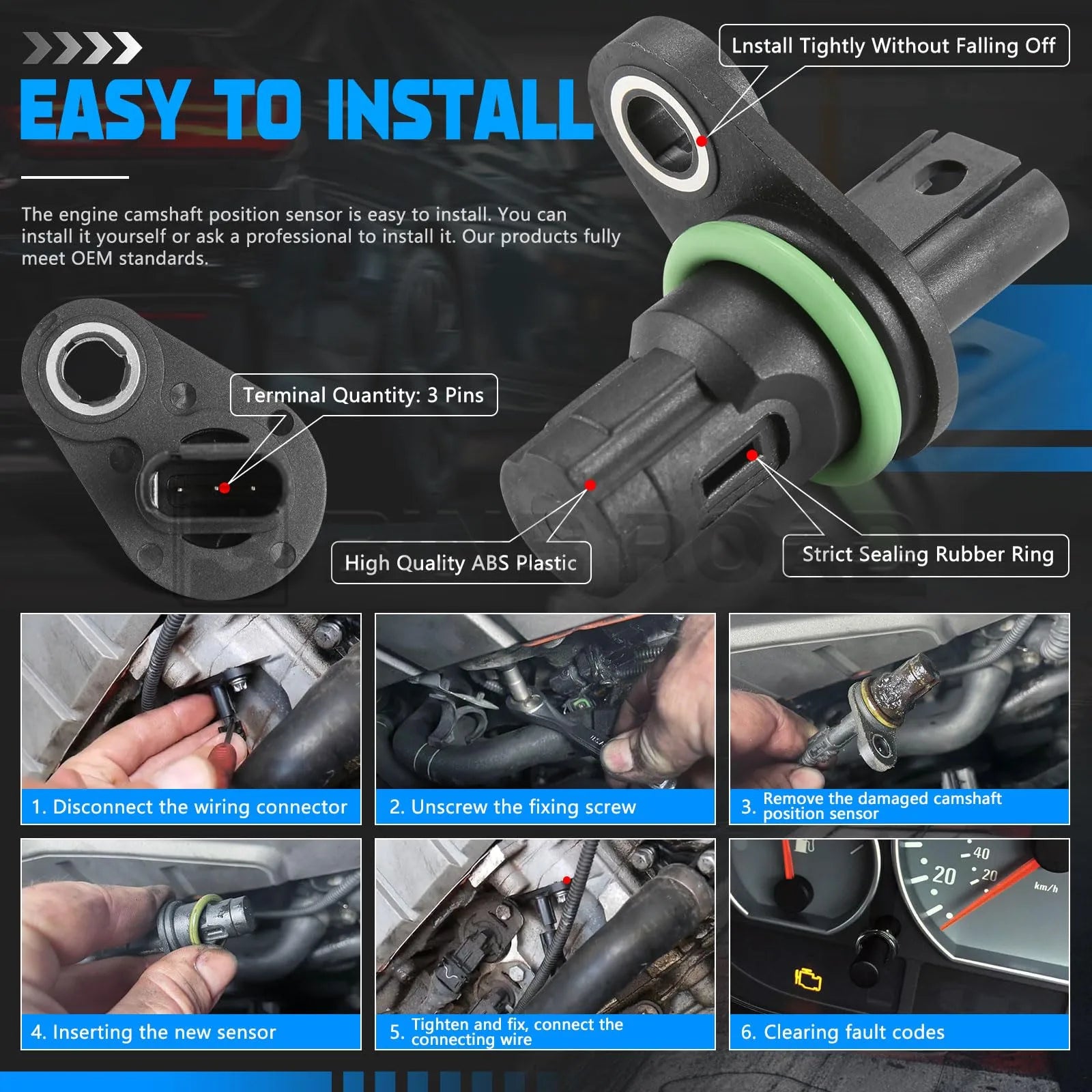 13627525014 Engine Camshaft Position Sensor