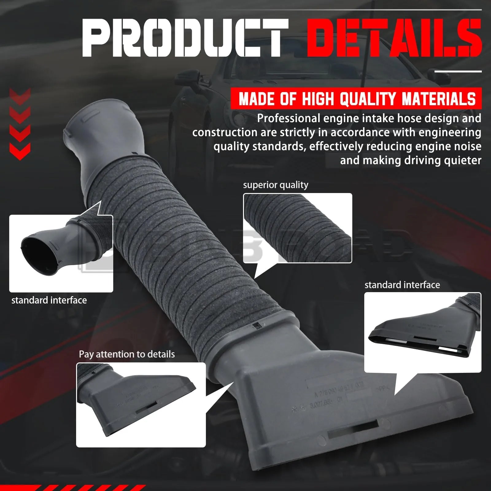 US 2780905082+2780904982 Air Intake Hose