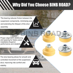 33506771738 + 33506771737 + 33536767334 + 33506767010 Rear Upper Lower Shock Absorber Mounts Grommets Bump Stops Kit