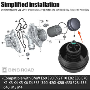 11427525334 Oil Filter Housing Cap Cover