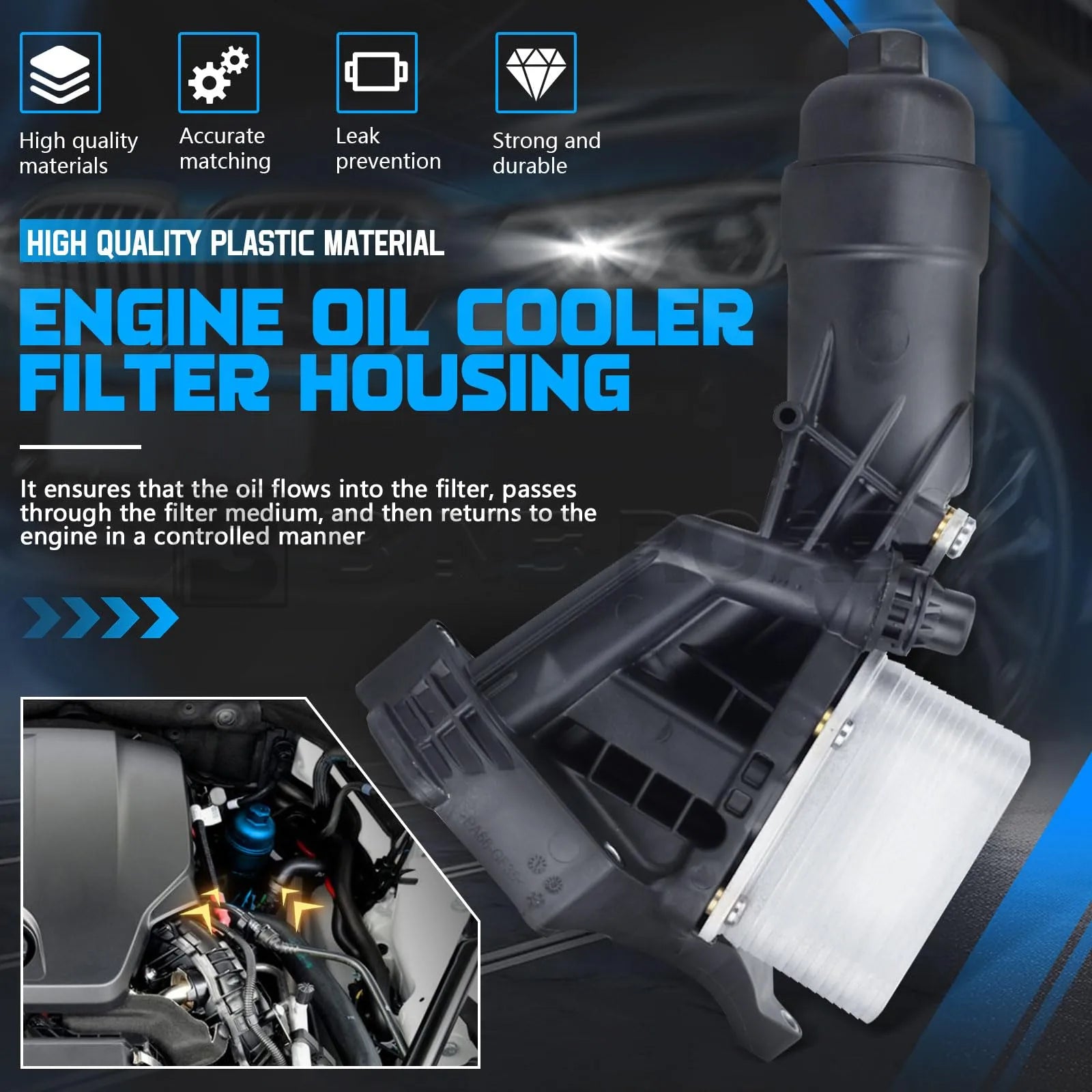 11428596283 Engine Oil Filter Housing