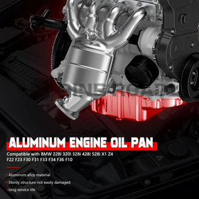 11137618512 Aluminum Engine Oil Pan with Oil Pan Gasket