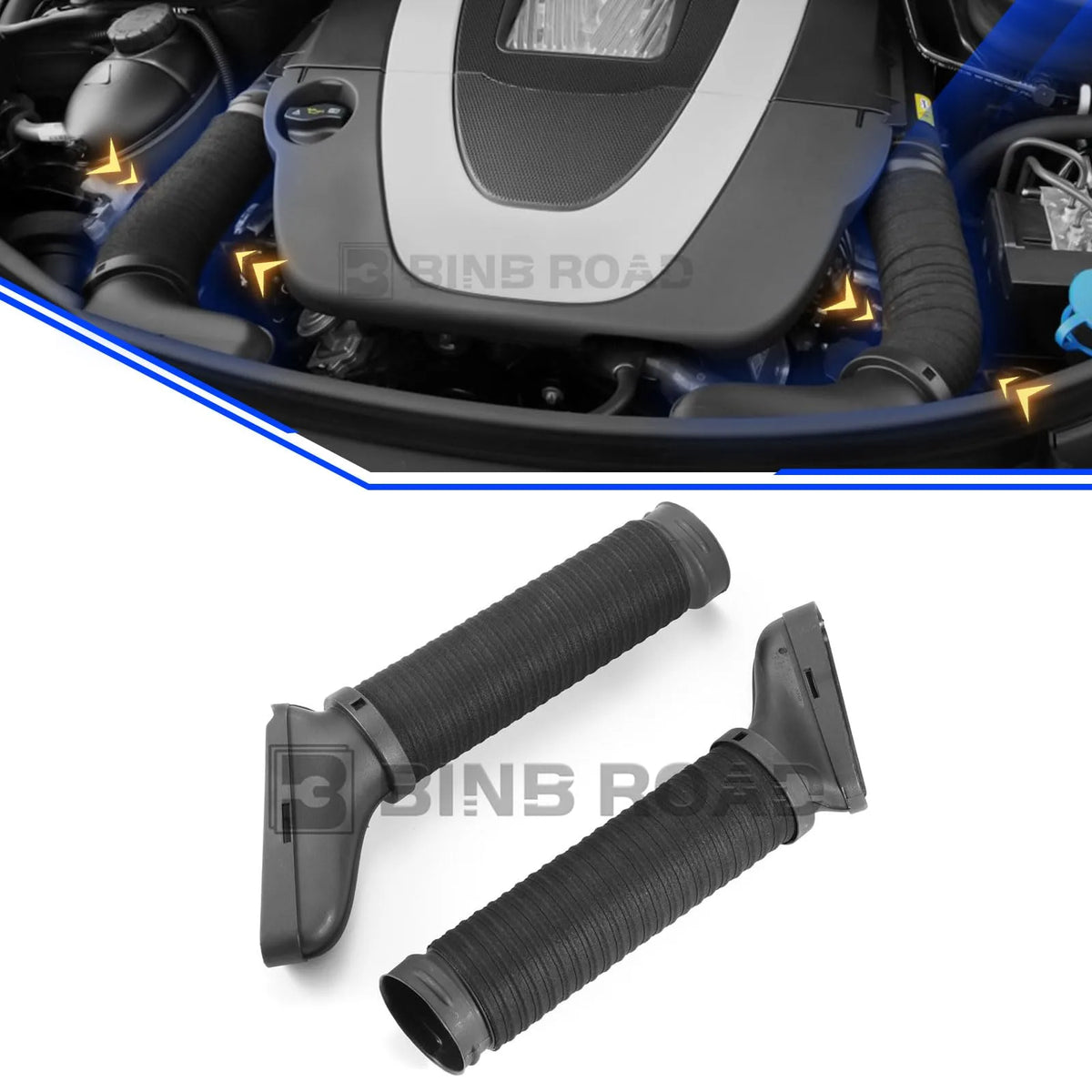US 2720902982+2720902882 Pair of Air Intake Hose