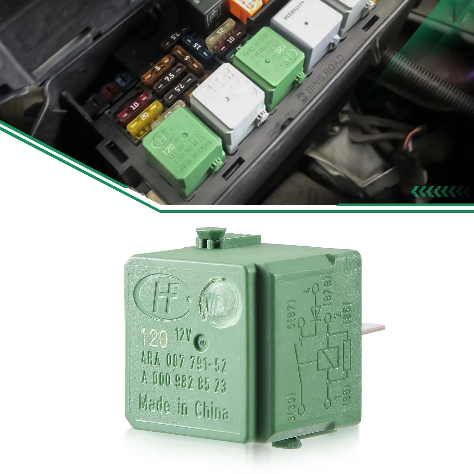 0025422319 Suspension Air Compressor Relay 5-Prong