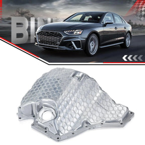BINB ROAD Aluminum Engine Oil Pan Lower Compatible with Audi A4 A5 A6 Quattro Q5 Engine L4 (Replaces 06L103598F)