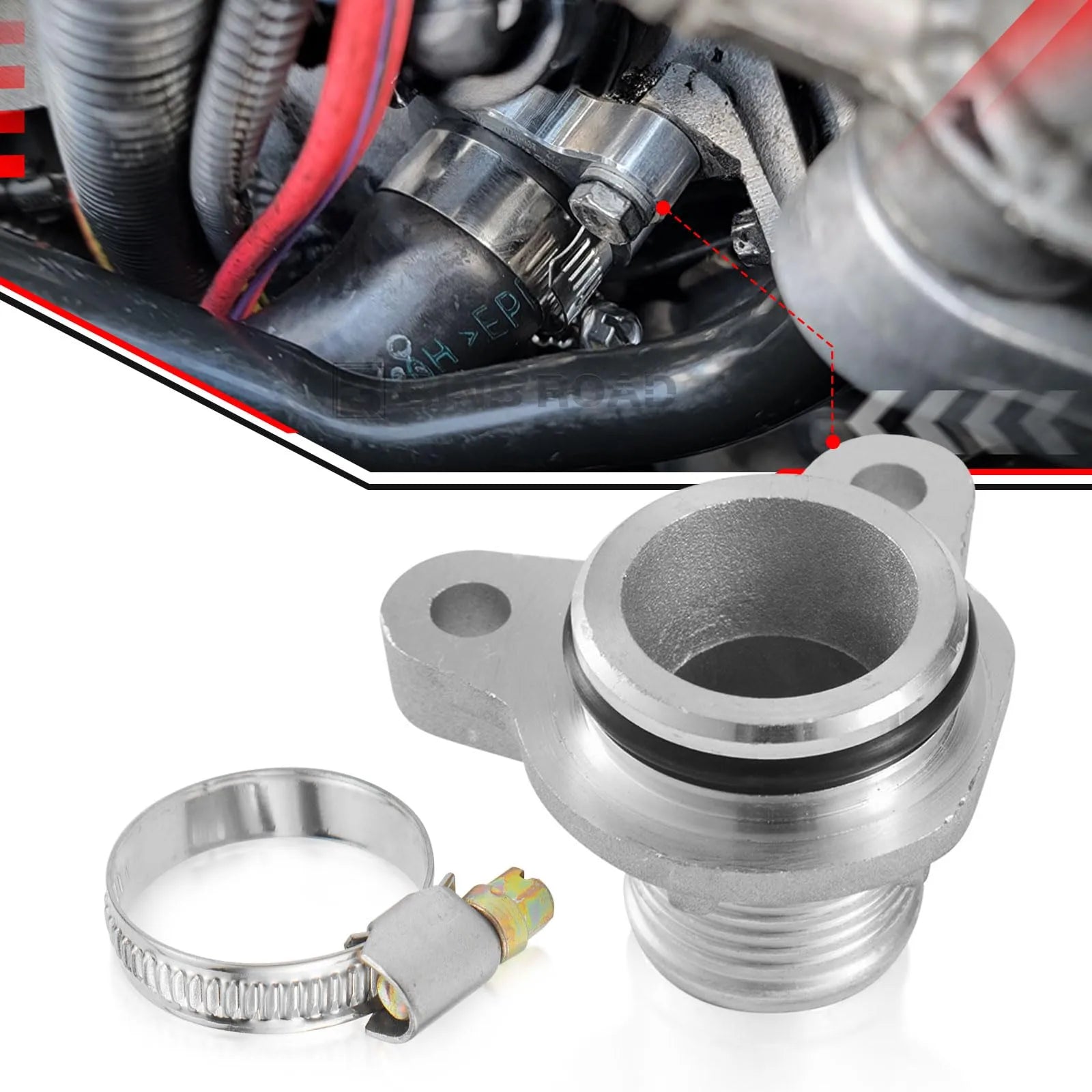 11537541992 11537544638 Coolant Hose Metal Flange Upgrade