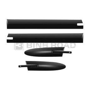 BINB ROAD Convertible Roof Top Hinge Cover Kit Compatible with BMW 328i 335i M3 428i 430i 435i 440i M4 E93 F33 F83 2007-2019,Black (Replaces 54377184037 54377184047)
