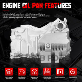 11137618512 Aluminum Engine Oil Pan with Oil Pan Gasket