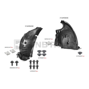 2126904330 + 2126903030 Fender Liner Splash Shield