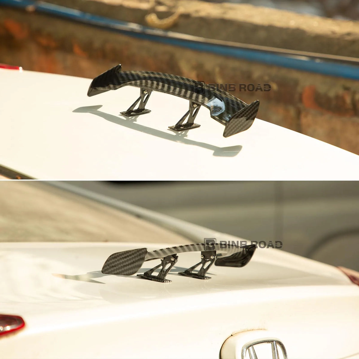 Car Mini Spoiler Wing, Mini Spoiler for Car Funny,Carbon Fiber B